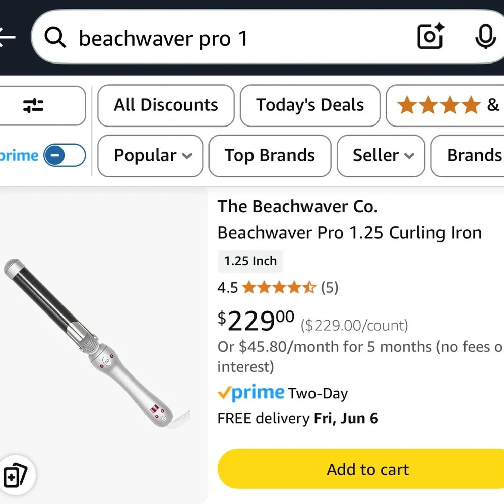 The Beachwaver Co. Pro 1 Curling Iron - Black and White - Picture 6 of 6